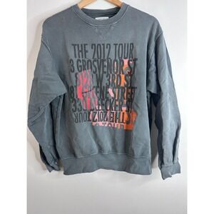Anine Bing Ramona Streets Sweatshirt 2012 Tour Graphic Charcoal Grey Womens XS